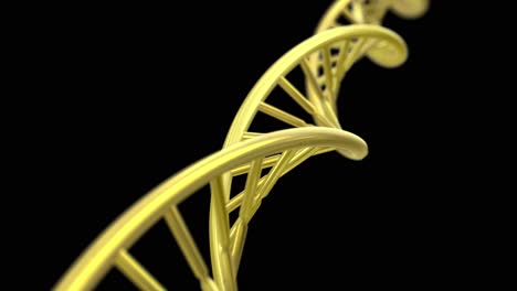 DNA-Spinning-RNA-Doppelhelix,-Langsame-Wissenschaft,-Elektronenmikroskop,-Nahaufnahme,-DOF-4k